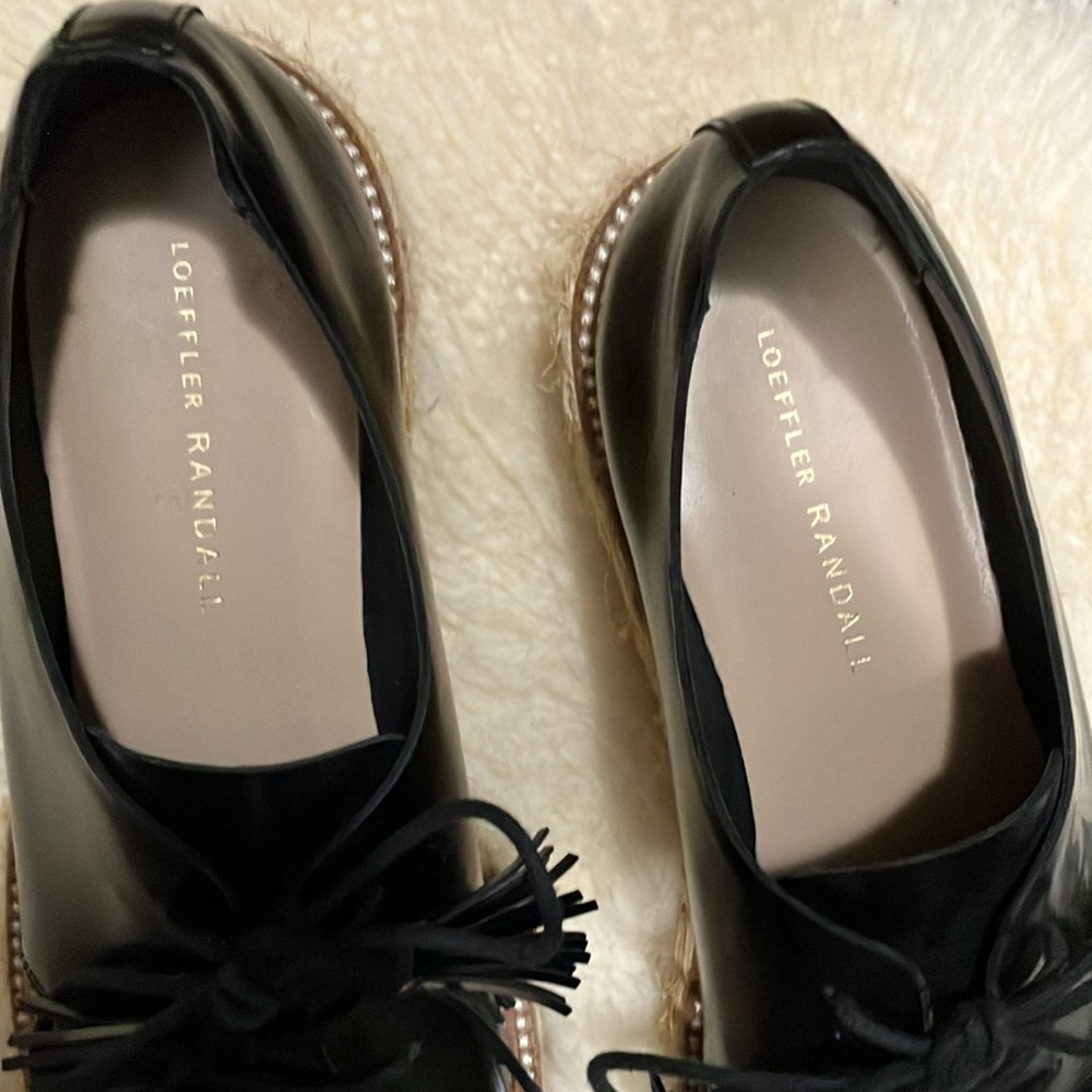 Loeffler Randall Black Oxford Callie Shoe with Tassel Laces, 8 - Picture 2 of 8